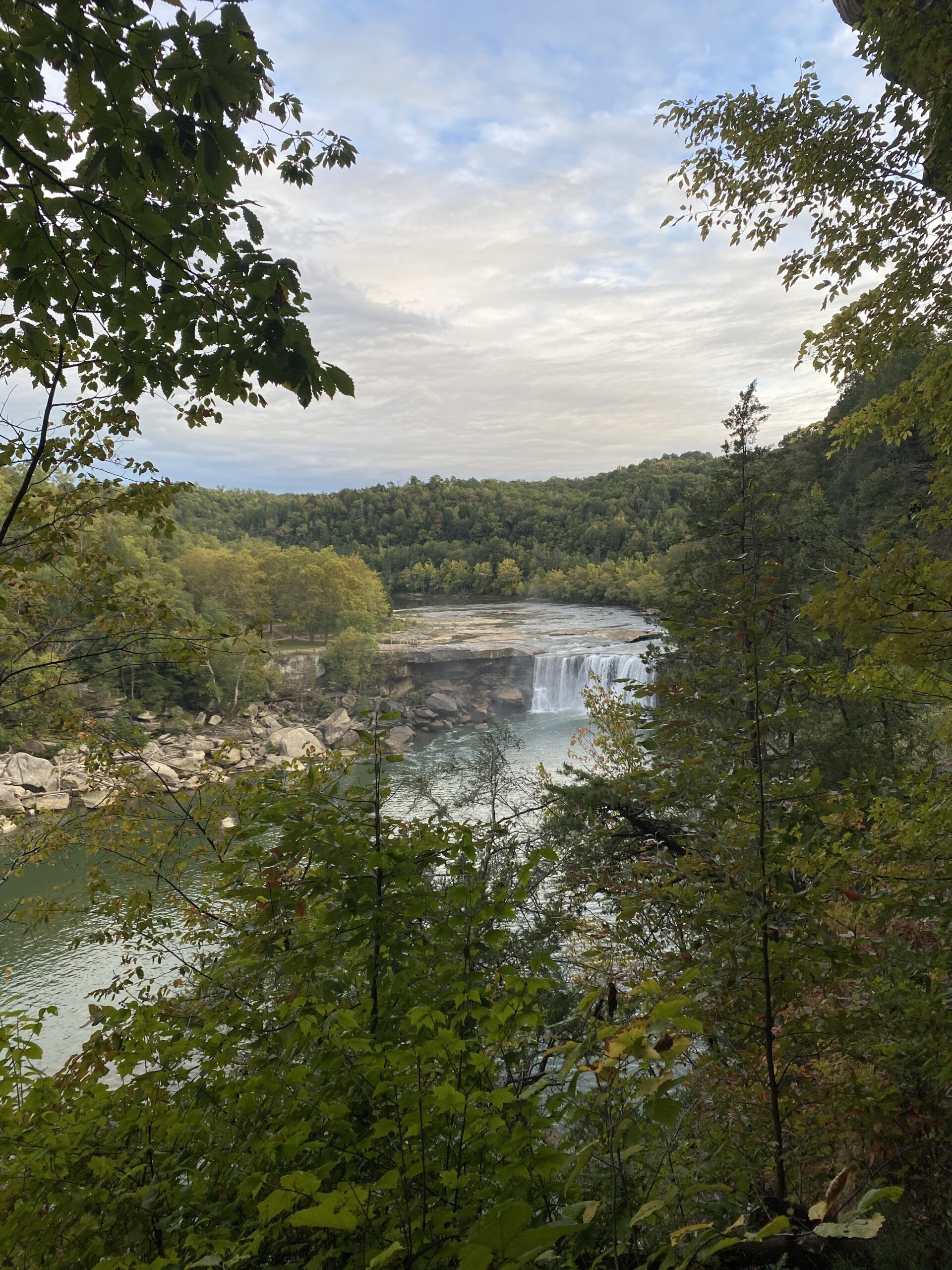 Photo of a waterfall taken on a hike in Whitely, KY.